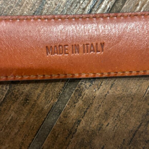 Ralph Lauren Gray Genuine American Alligator Belt Size 32